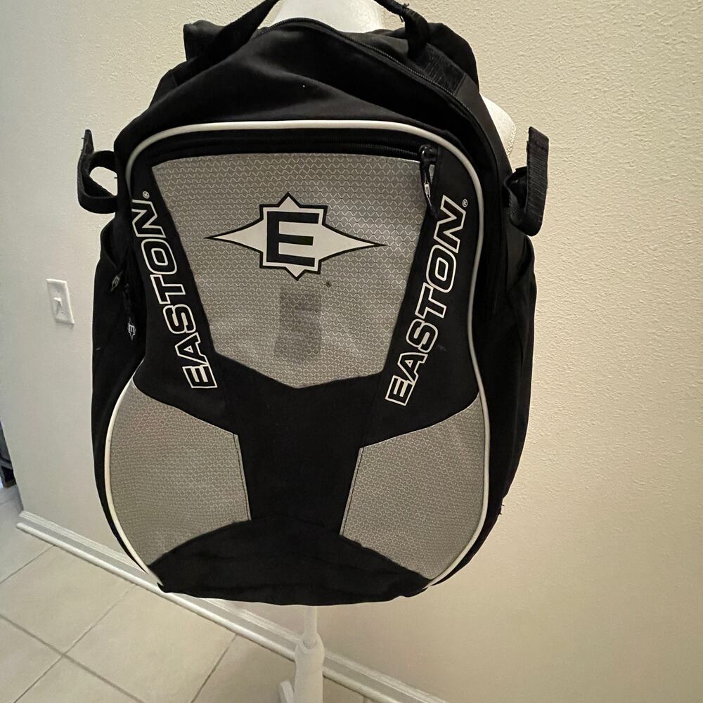 Easton School Black & Silver Backpack Purse tote